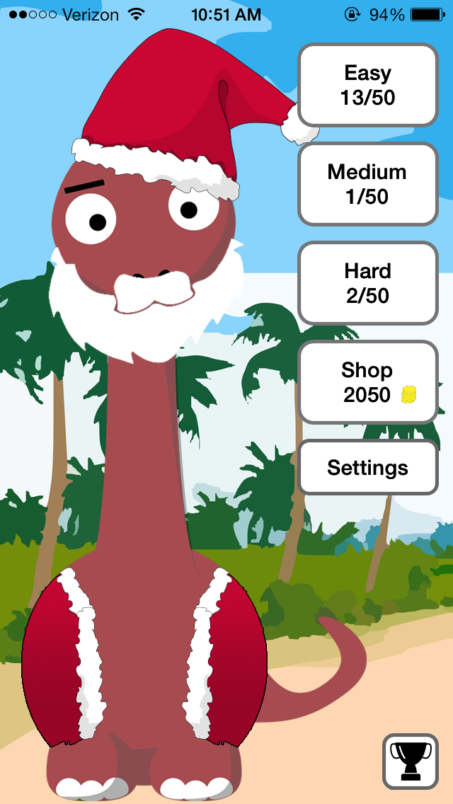 Sudokusaurus Main Menu Costume Screenshot